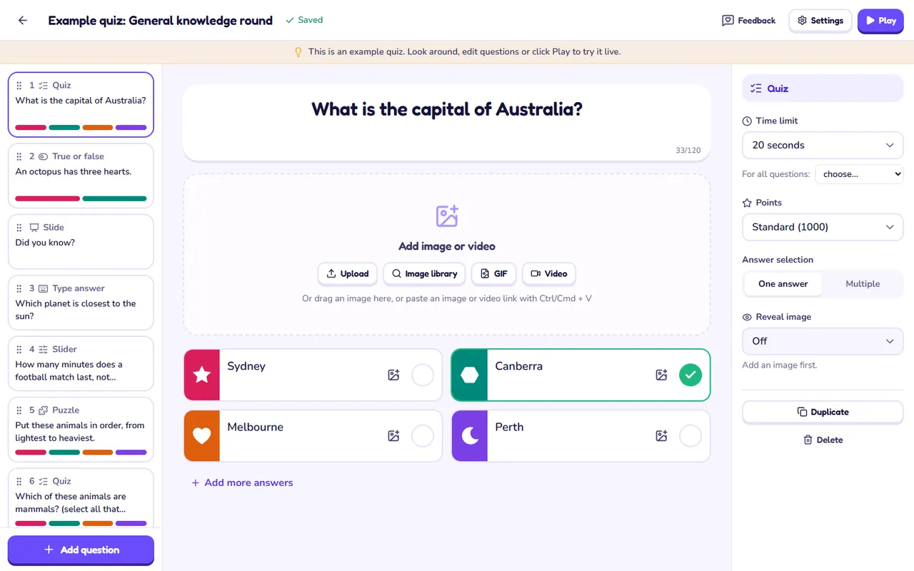 Screenshot: Editor